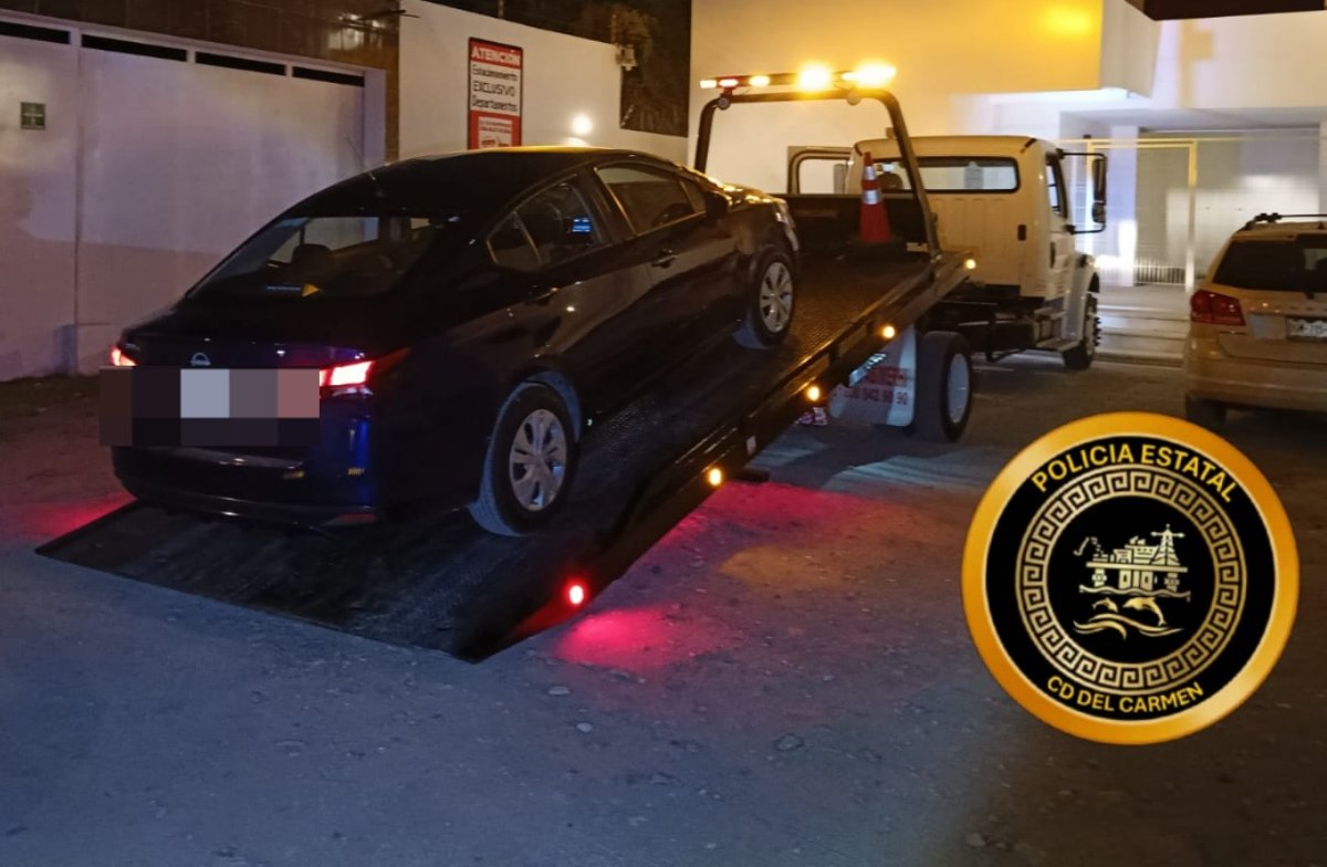 SPSC RECUPERA VEHÍCULO CON REPORTE DE ROBO EN CARMEN