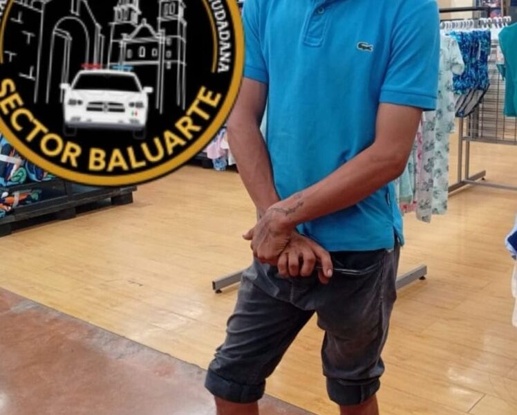 SPSC ASEGURA A SUJETO EN UN SUPERMERCADO DE LA CAPITAL DEL ESTADO