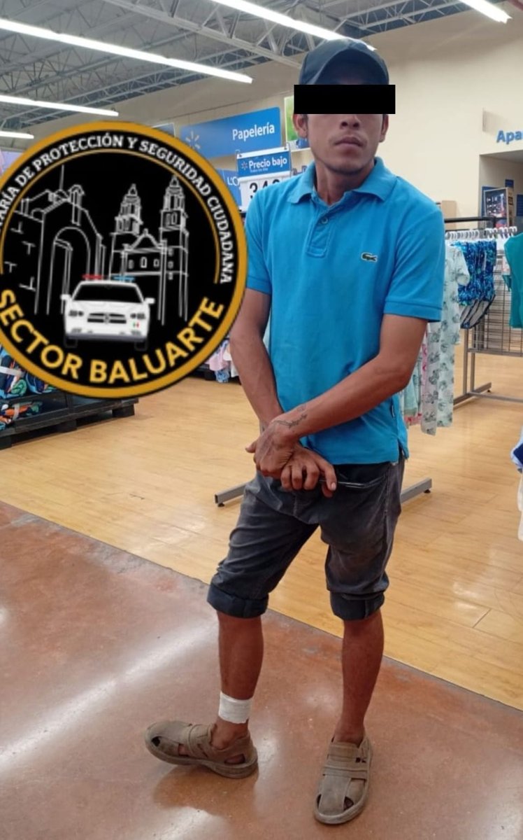 SPSC ASEGURA A SUJETO EN UN SUPERMERCADO DE LA CAPITAL DEL ESTADO