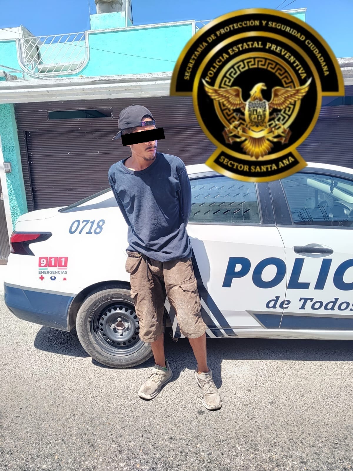 SPSC ASEGURA A SUJETO EN LA CAPITAL DEL ESTADO