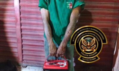 SPSC ASEGURA A SUJETO EN LA CAPITAL DEL ESTADO