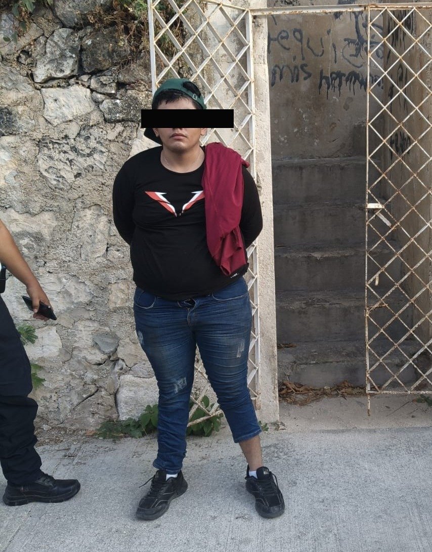 SPSC ASEGURA A SUJETO EN LA CAPITAL DEL ESTADO