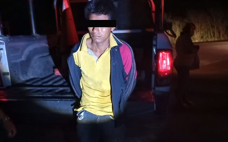 SPSC ASEGURA A SUJETO EN LA LOCALIDAD QUETZAL, EDZNÁ