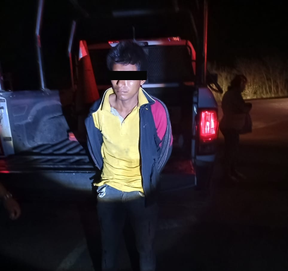 SPSC ASEGURA A SUJETO EN LA LOCALIDAD QUETZAL, EDZNÁ