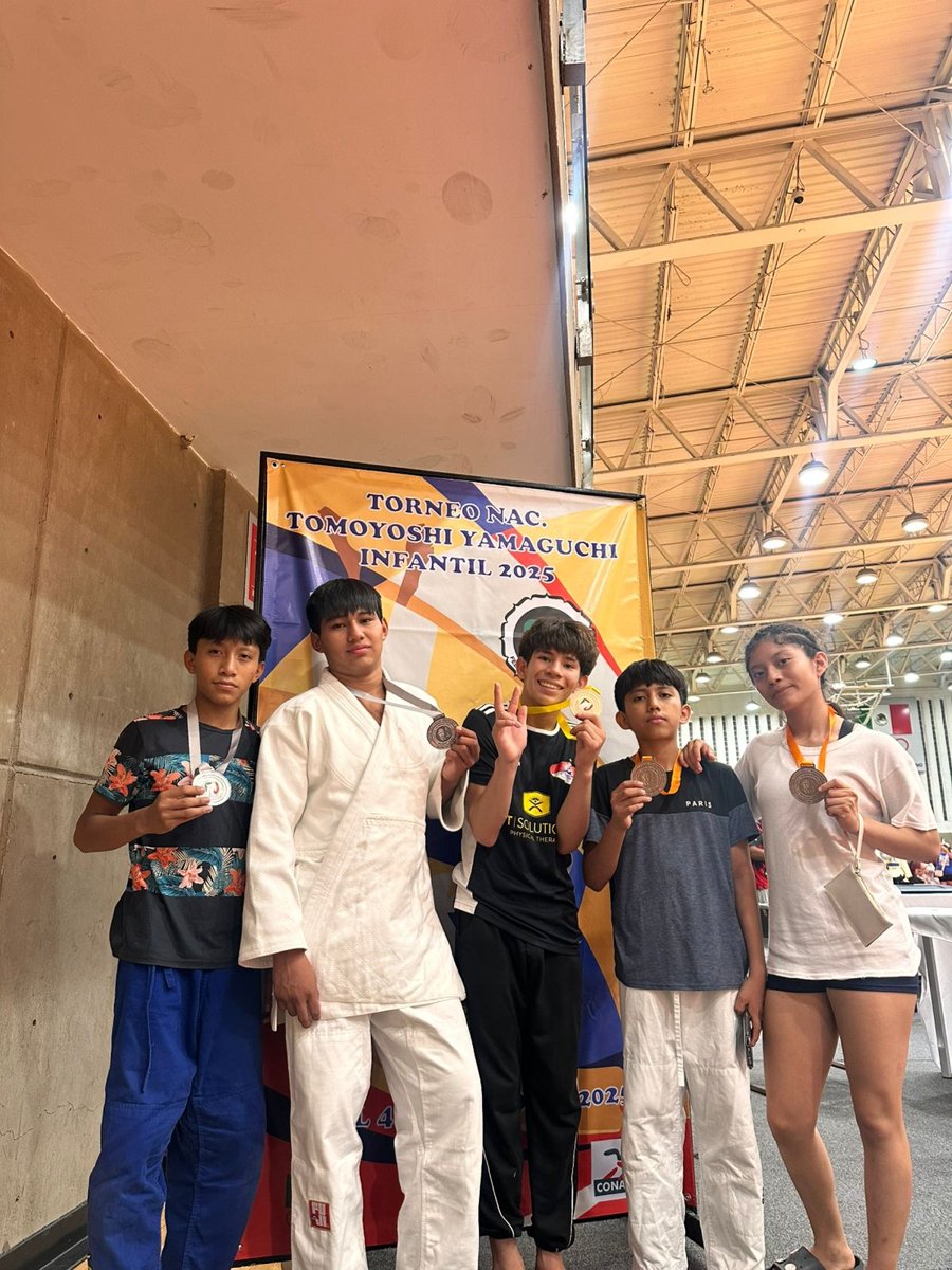 CINCO MEDALLAS PARA CAMPECHE EN EL TOMOYOSHI YAMAGUCHI DE JUDO INFANTIL
