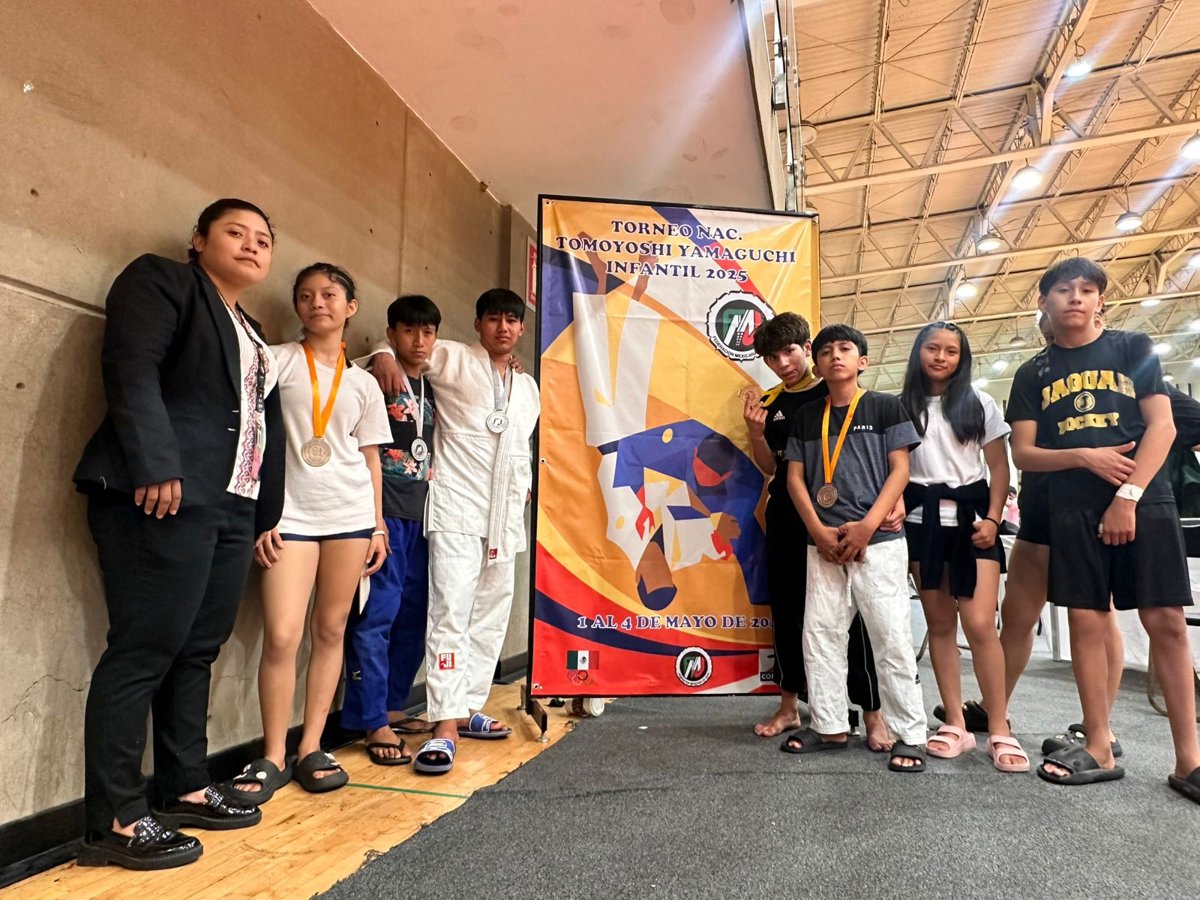 CINCO MEDALLAS PARA CAMPECHE EN EL TOMOYOSHI YAMAGUCHI DE JUDO INFANTIL