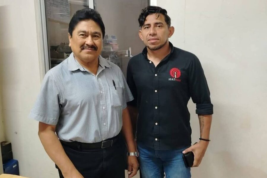 REUNIÓN DE TRABAJO COLABORATIVO CON EL DIRECTOR DEL ENLEP HOPELCHÉN, EL MTRO. JOSÉ JULIO DZUL