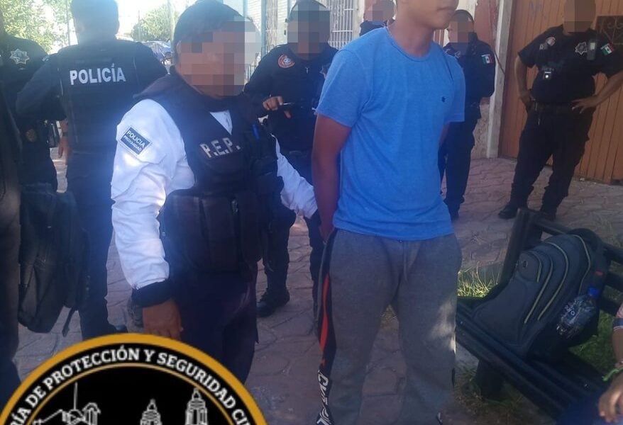 SPSC ASEGURA A SUJETO SEÑALADO DE PRESUNTA SUSTRACCIÓN DE UNA MENOR EN LA CAPITAL DEL ESTADO