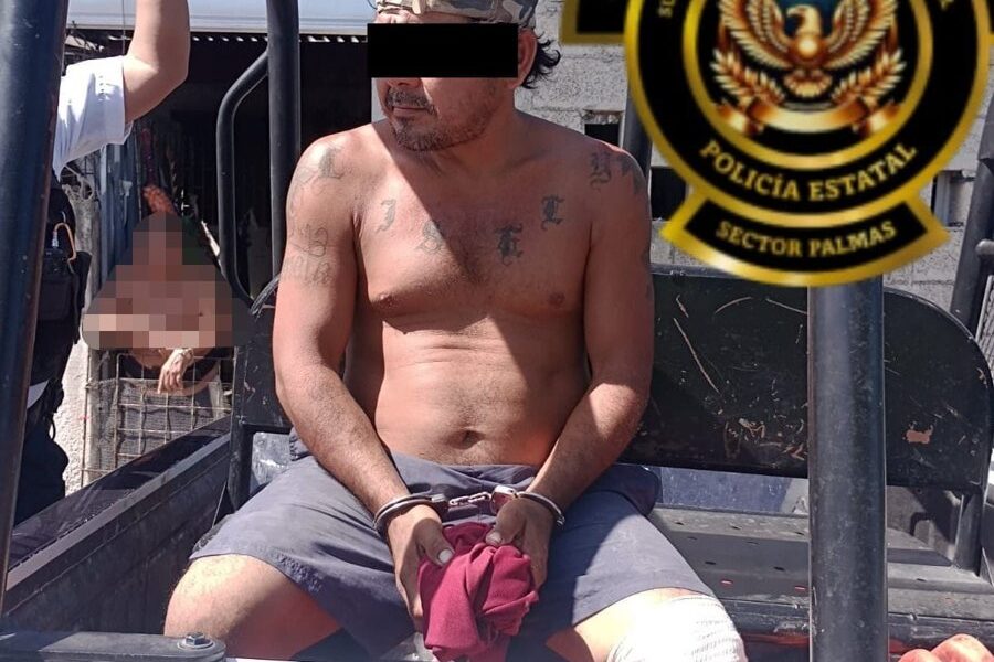 SPSC ASEGURA A SUJETO EN LA CAPITAL DEL ESTADO