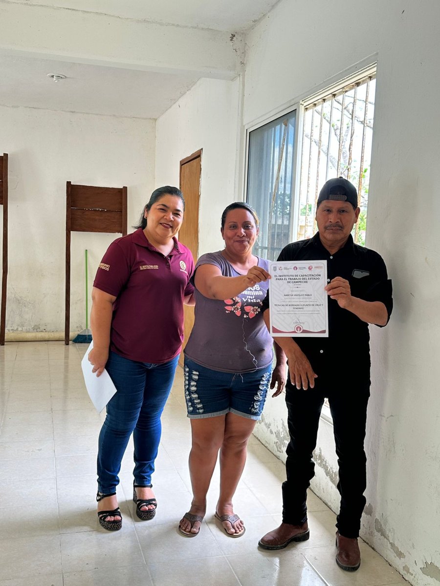 CURSO “ENTREGA DE CONSTANCIAS EN LA COMUNIDAD DE NUEVA VIDA” DEL ICAT PLANTEL XPUJIL