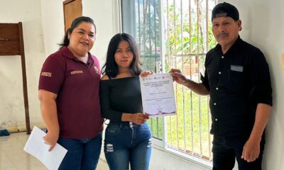 CURSO “ENTREGA DE CONSTANCIAS EN LA COMUNIDAD DE NUEVA VIDA” DEL ICAT PLANTEL XPUJIL