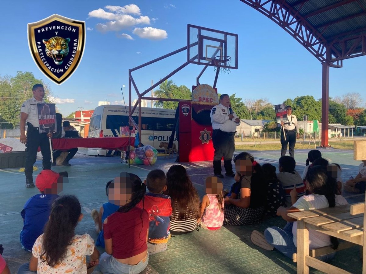 SPSC LLEVA LA CARAVANA DEL DÍA DEL NIÑO Y TEATRO GUIÑOL A CHAMPOTÓN