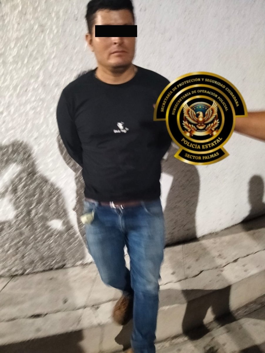 SPSC ASEGURA A SUJETO EN LA CAPITAL DEL ESTADO