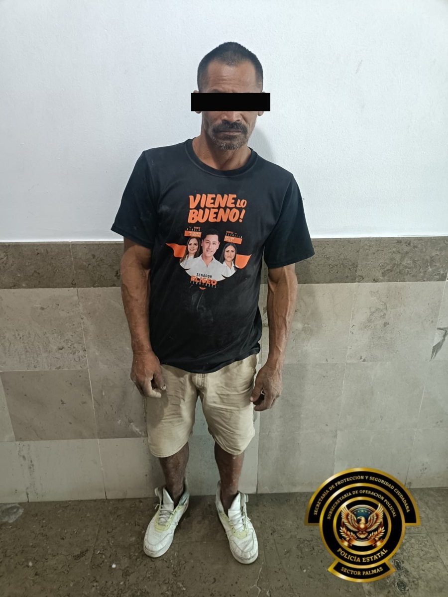 SPSC ASEGURA A SUJETO EN LA CAPITAL DEL ESTADO