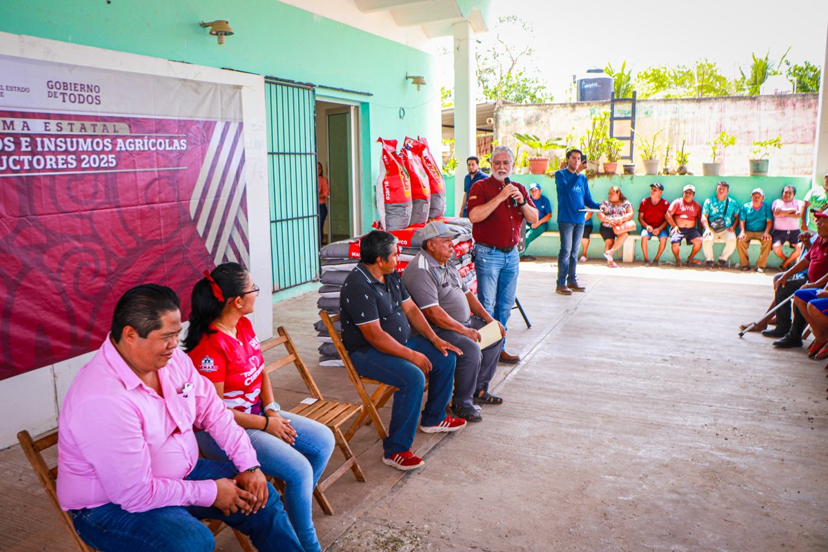 ENTREGA DE SEMILLAS DE MAÍZ EN EL MUNICIPIO DE TENABO