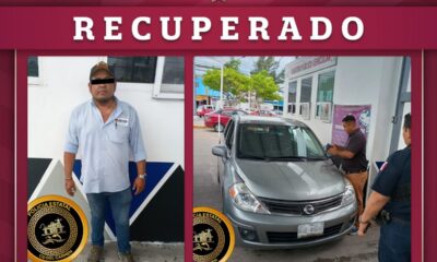 POLICÍA ESTATAL ASEGURA VEHÍCULO CON DOCUMENTACIÓN APÓCRIFA EN CARMEN