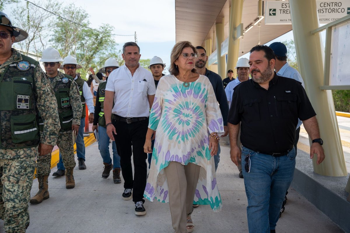 SECRETARIA DE GOBIERNO SUPERVISA AVANCES DEL TREN LIGERO EN CAMPECHE