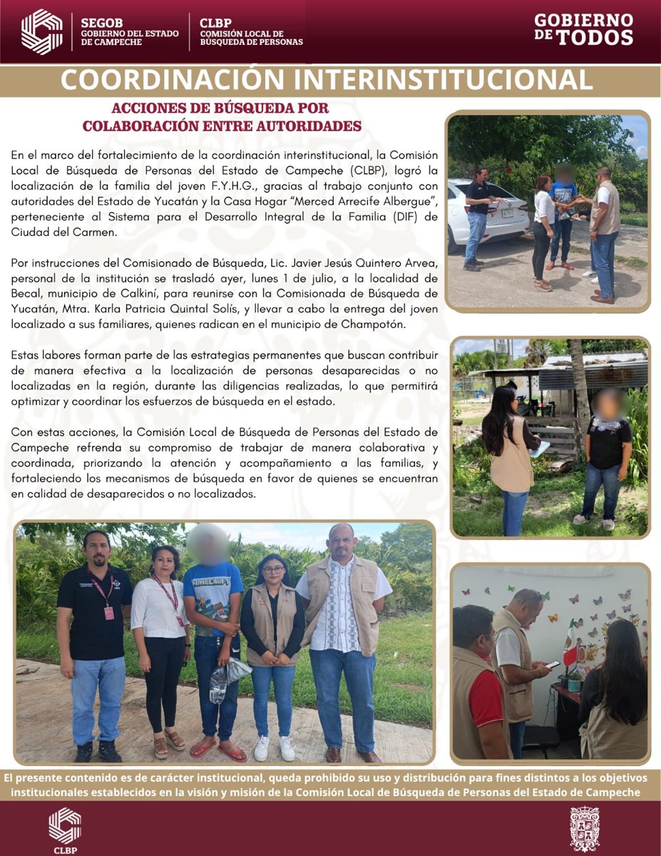 ACCIONES DE BÚSQUEDA POR COLABORACIÓN ENTRE AUTORIDADES