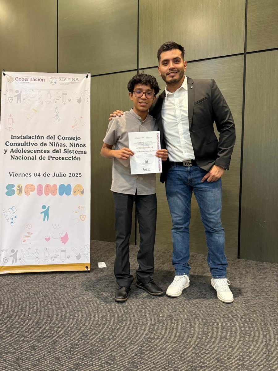 CAMPECHE ELEVA SU VOZ A NIVEL NACIONAL A TRAVÉS DE RICARDO MANUEL LÓPEZ GUTIÉRREZ, EN LA INSTALACIÓN DEL CONSEJO CONSULTIVO DE NIÑAS, NIÑOS Y ADOLESCENTES DEL SIPINNA NACIONAL