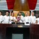 LA SECRETARIA DE GOBIERNO, LIZ HERNÁNDEZ, ENTREGÓ AL CONGRESO DEL ESTADO EL DOCUMENTO DEL IV INFORME DE LA GOBERNADORA LAYDA SANSORES SAN ROMÁN