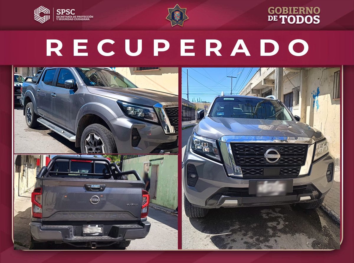 POLICÍA ESTATAL RECUPERA CAMIONETA CON IRREGULARIDADES EN CAMPECHE