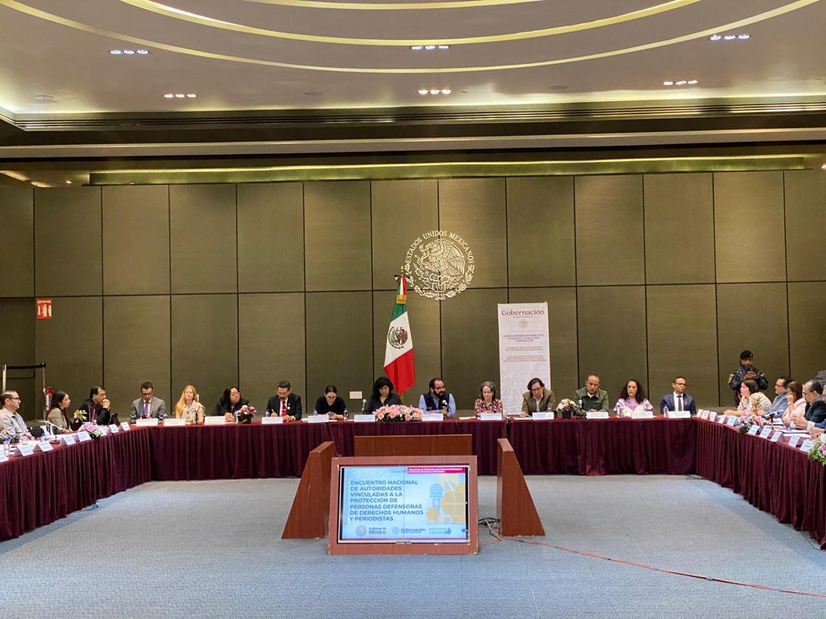 CAMPECHE PRESENTE EN EL DÉCIMO ENCUENTRO NACIONAL DE AUTORIDADES DE PROTECCIÓN A PERSONAS DEFENSORAS DE DERECHOS HUMANOS Y PERIODISTAS