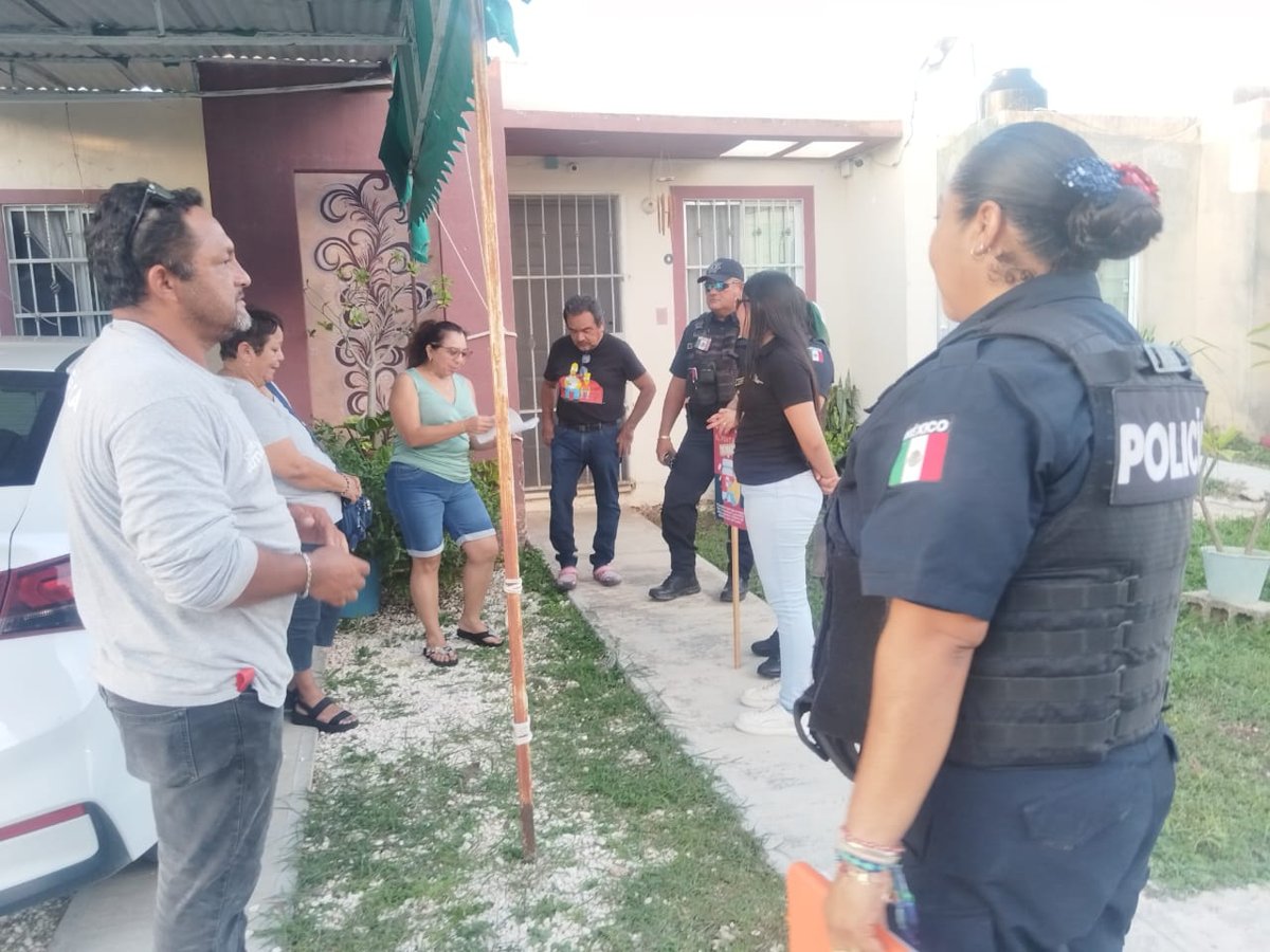 POLICÍA ESTATAL SE REÚNE CON VECINOS DE “EL FÉNIX”