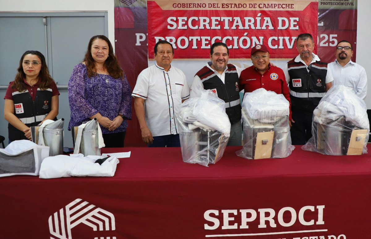 SEPROCI ENTREGA EQUIPAMIENTO PARA LA ATENCIÓN DE EMERGENCIAS POR ABEJAS