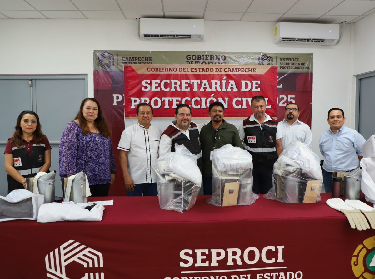 SEPROCI ENTREGA EQUIPAMIENTO PARA LA ATENCIÓN DE EMERGENCIAS POR ABEJAS
