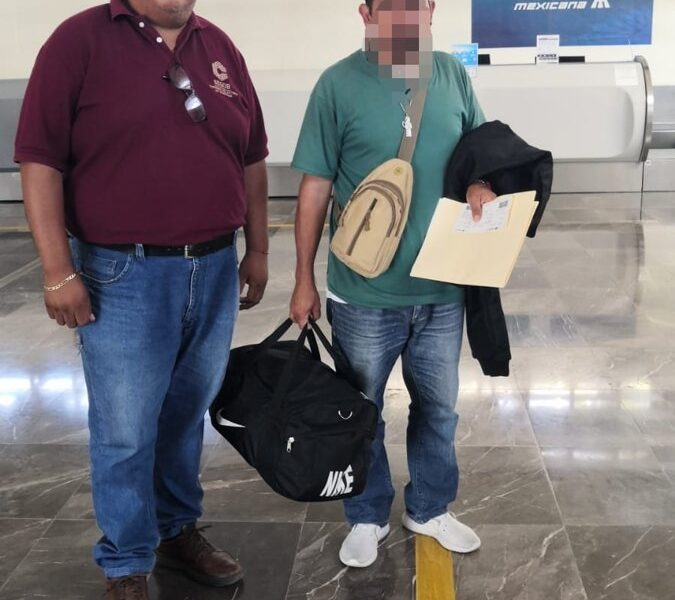 GOBIERNO DE CAMPECHE APOYA RETORNO DE MIGRANTE A EL SALVADOR