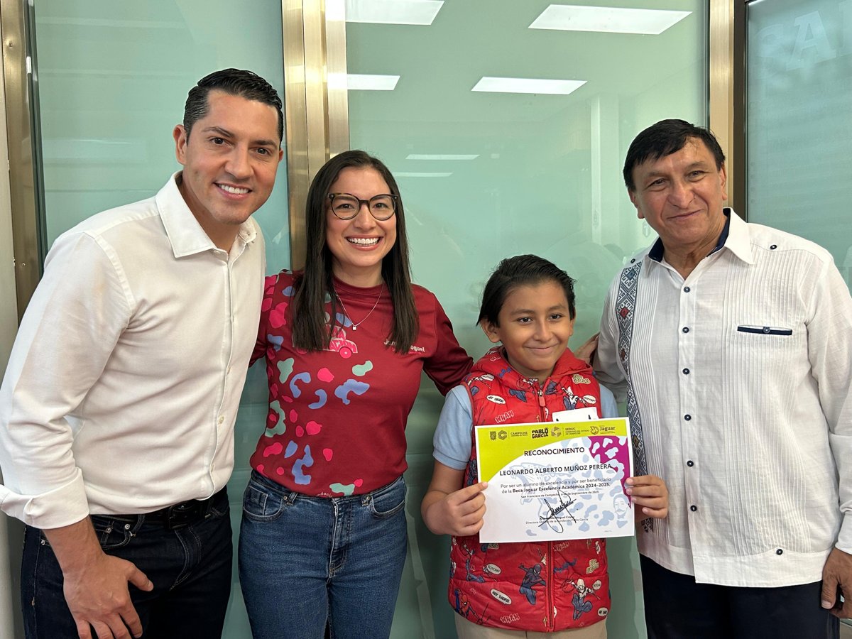 LA FUNDACIÓN PABLO GARCÍA, DIRIGIDA POR LA ARQ. JAMILE MOGUEL, ENTREGÓ EN CAMPECHE LAS #BECASJAGUAR A NIÑAS, NIÑOS Y JÓVENES DESTACADOS