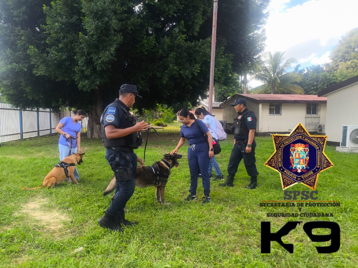 SPSC REALIZA DEMOSTRACIÓN CANINA EN ESCÁRCEGA