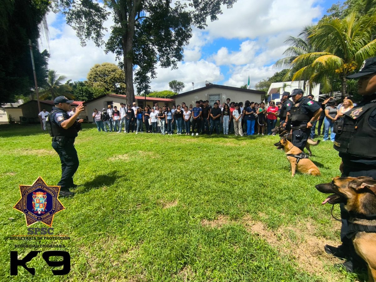 SPSC REALIZA DEMOSTRACIÓN CANINA EN ESCÁRCEGA