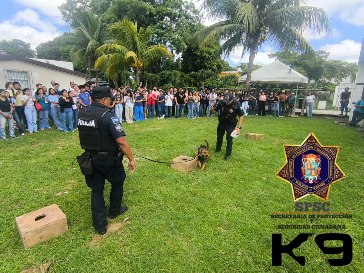 SPSC REALIZA DEMOSTRACIÓN CANINA EN ESCÁRCEGA