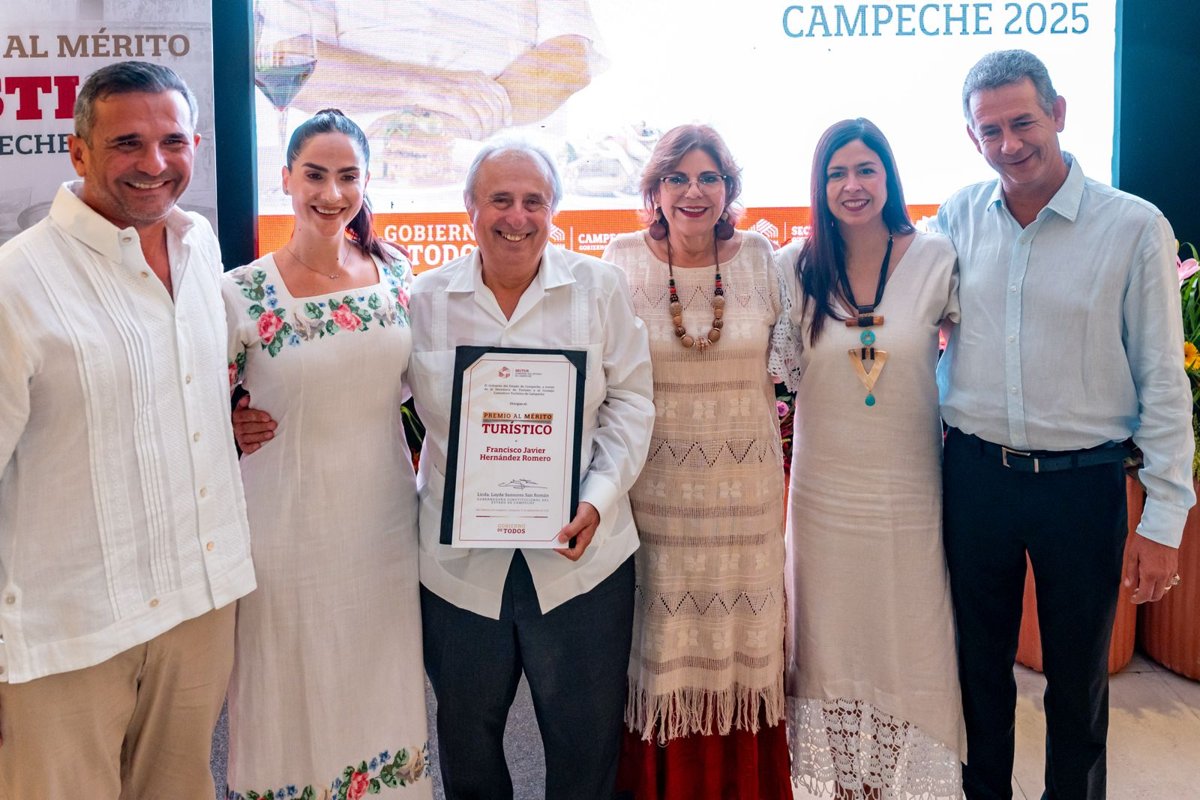 CAMPECHE CELEBRA SU TALENTO: MÉRITO TURÍSTICO 2025 A FRANCISCO JAVIER HERNÁNDEZ ROMERO