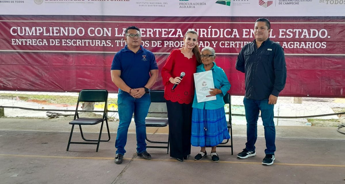 FAMILIAS CARMELITAS RECIBEN CERTEZA JURÍDICA SOBRE SU PATRIMONIO