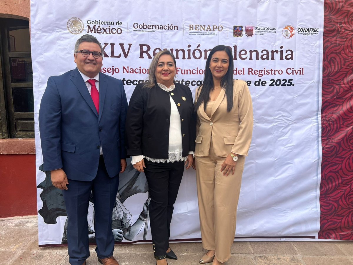 PARTICIPA DIRECTOR DEL REGISTRO CIVIL DE CAMPECHE EN XLV REUNIÓN DEL CONAFREC EN ZACATECAS