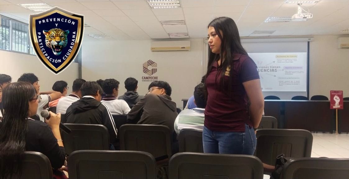 POLICÍA ESTATAL PRESENTE EN EL CONALEP 020