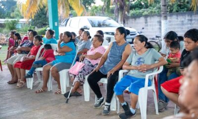 ATIENDE LIZ HERNÁNDEZ PETICIONES DE POBLADORES DE NOHAKAL Y ALFREDO V. BONFIL