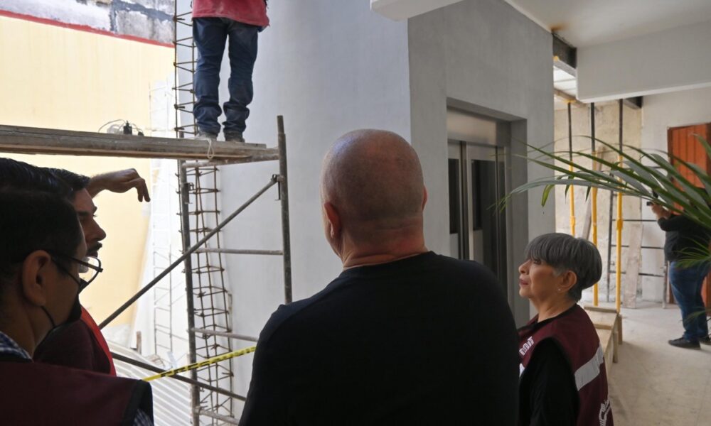 SUPERVISAN AVANCES DE LA SEGUNDA ETAPA DE REHABILITACIÓN DEL ARCHIVO GENERAL DEL ESTADO DE CAMPECHE