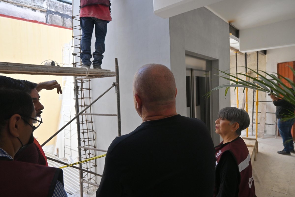 SUPERVISAN AVANCES DE LA SEGUNDA ETAPA DE REHABILITACIÓN DEL ARCHIVO GENERAL DEL ESTADO DE CAMPECHE