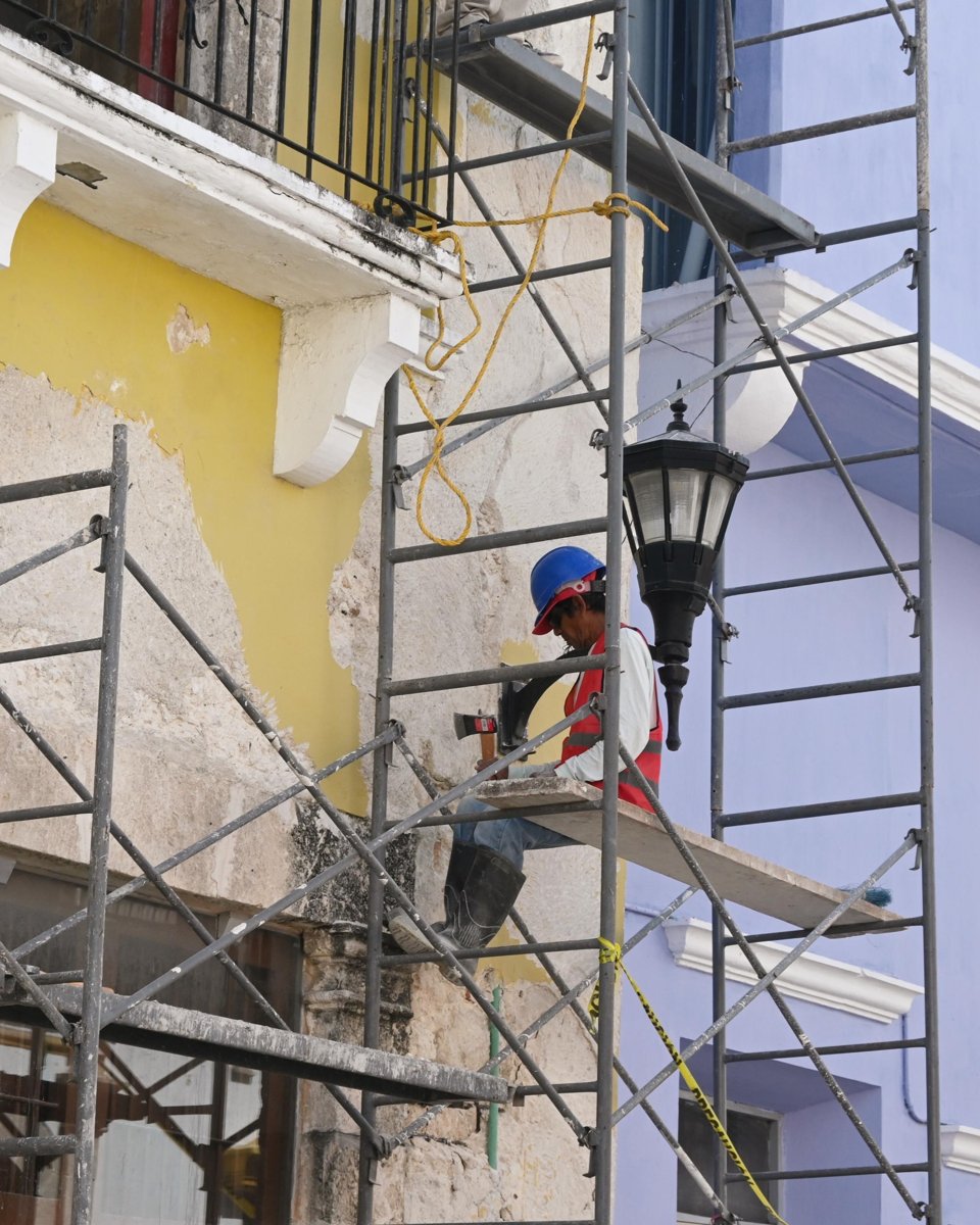 SUPERVISAN AVANCES DE LA SEGUNDA ETAPA DE REHABILITACIÓN DEL ARCHIVO GENERAL DEL ESTADO DE CAMPECHE