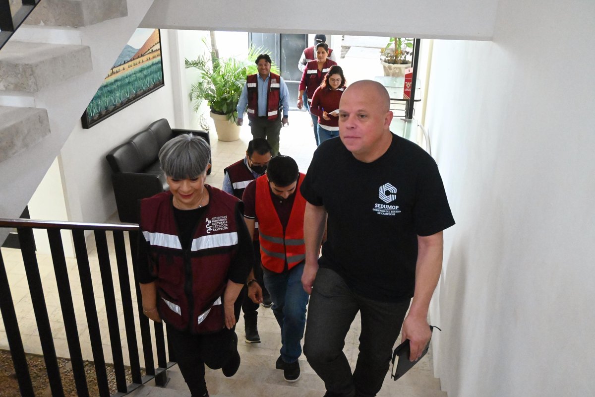 SUPERVISAN AVANCES DE LA SEGUNDA ETAPA DE REHABILITACIÓN DEL ARCHIVO GENERAL DEL ESTADO DE CAMPECHE