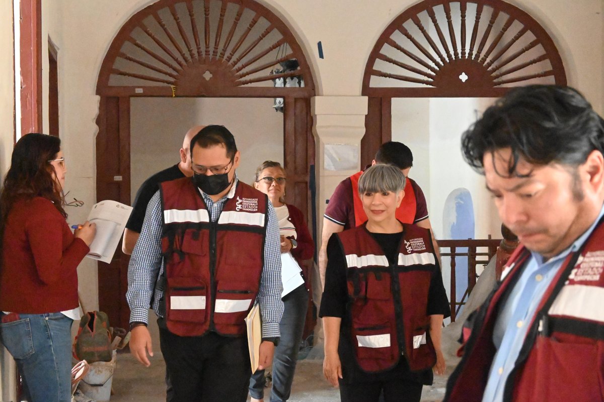 SUPERVISAN AVANCES DE LA SEGUNDA ETAPA DE REHABILITACIÓN DEL ARCHIVO GENERAL DEL ESTADO DE CAMPECHE