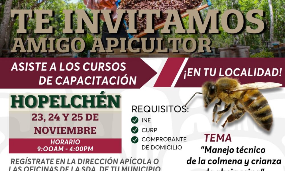 CURSO EN APICULTURA EN HOPELCHÉN