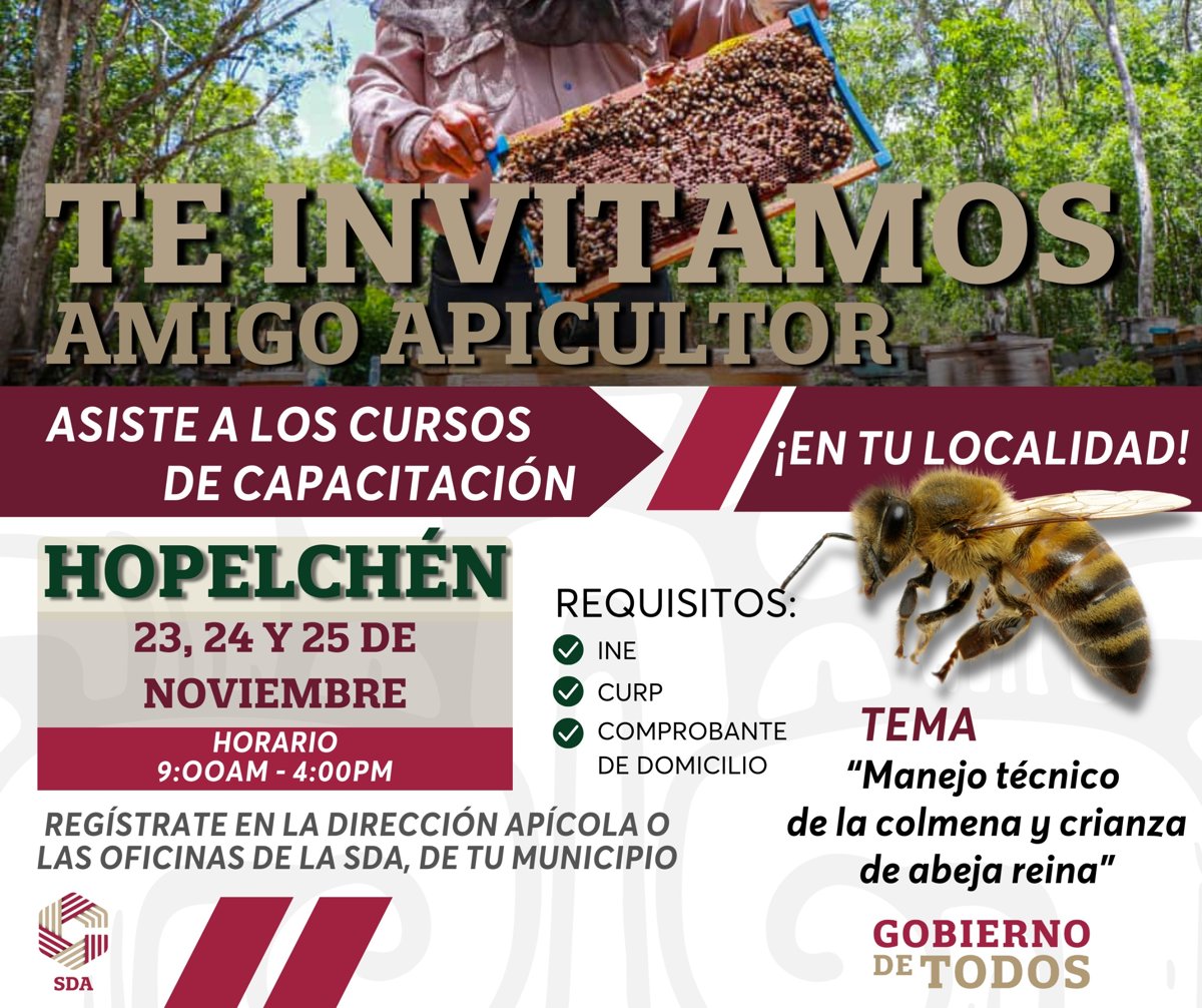 CURSO EN APICULTURA EN HOPELCHÉN