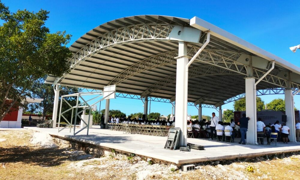 INAUGURACIÓN DE DOMO Y REHABILITACIÓN DE CANCHA DE ESCUELA SECUNDARIA TECNICA 17