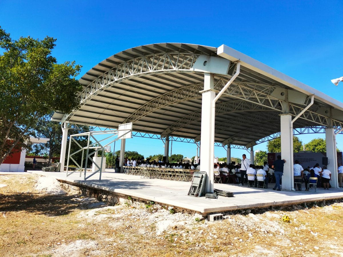 INAUGURACIÓN DE DOMO Y REHABILITACIÓN DE CANCHA DE ESCUELA SECUNDARIA TECNICA 17