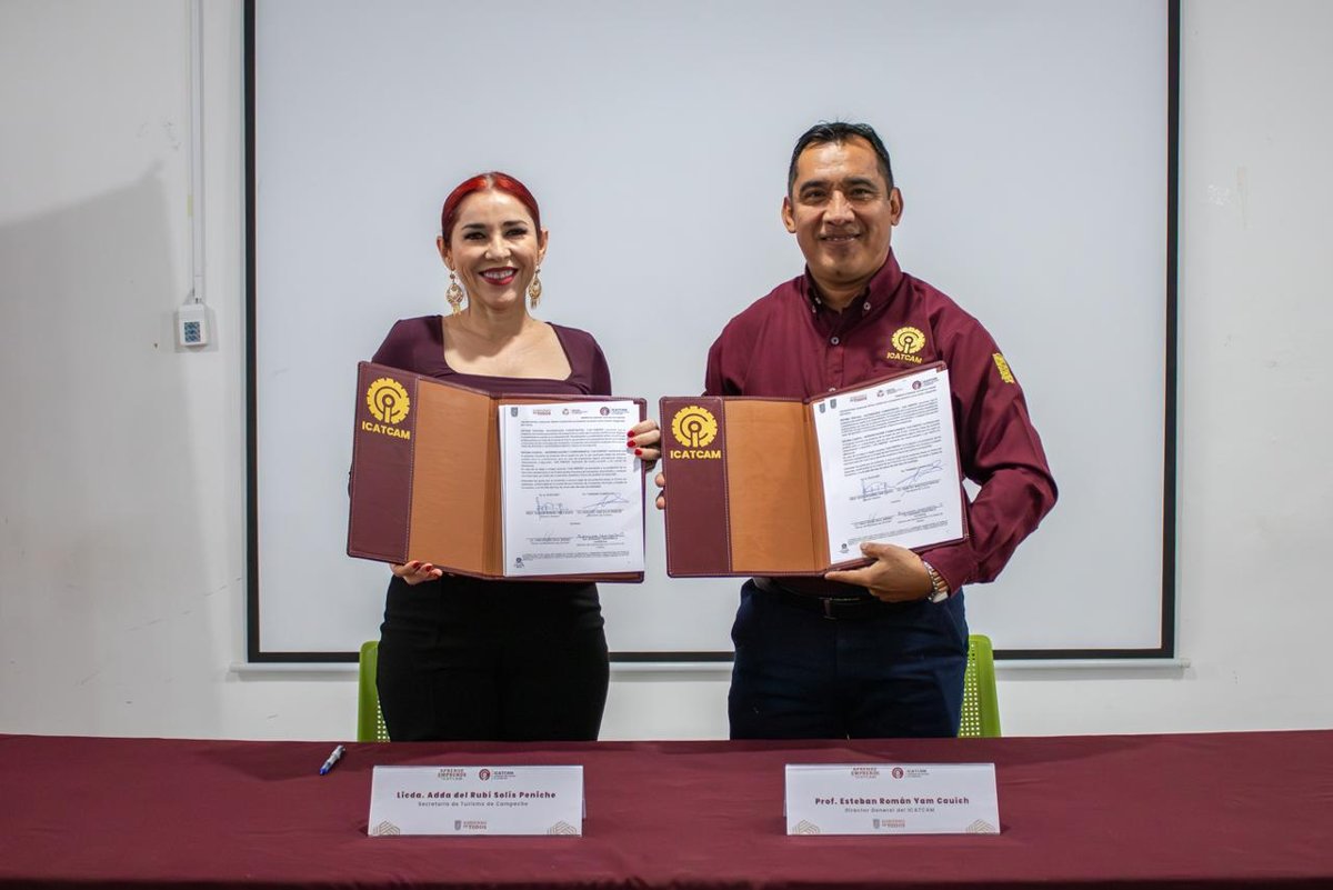 SECTUR CAMPECHE E ICATCAM FIRMAN CONVENIO PARA FORTALECER LA CAPACITACIÓN TURÍSTICA