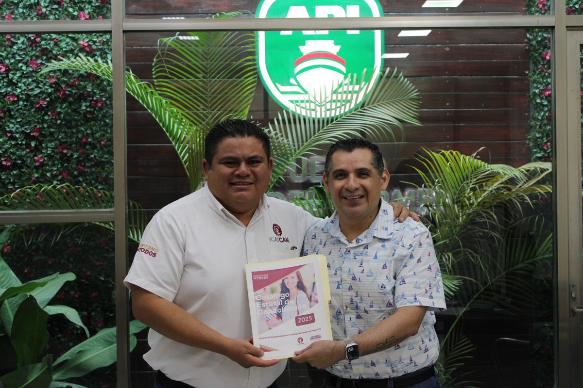 EL ICAT PLANTEL CARMEN PARTICIPA EN REUNIÓN CON LA API CON FINES ESTRATÉGICOS EN BENEFICIO DE LA MANO DE OBRA LOCAL Y FORÁNEA QUE LABORAN EN EL SECTOR PORTUARIO DE LA ISLA
